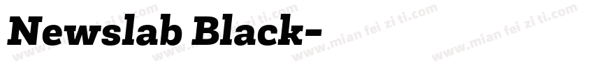 Newslab Black字体转换